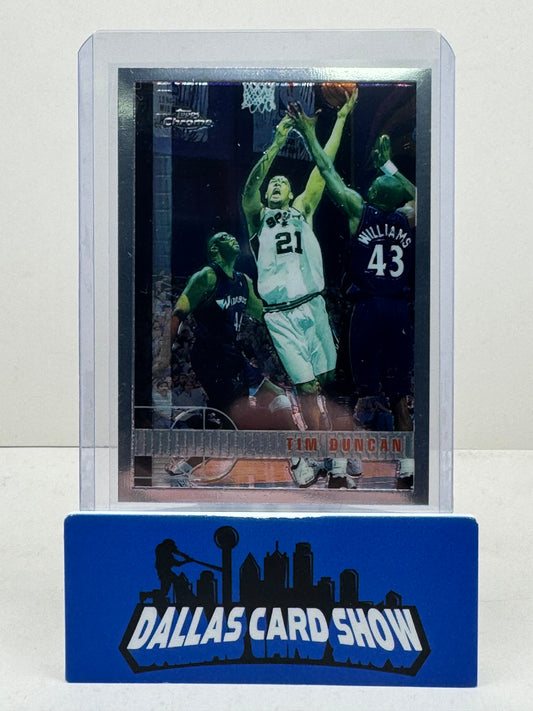 1998 Topps Chrome #115 Tim Duncan Rookie RC
