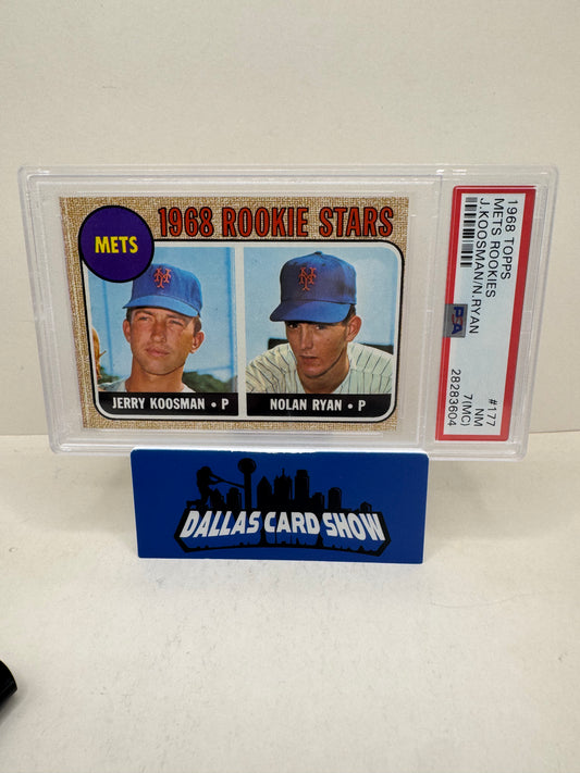 1968 Topps Mets Rookies Nolan Ryan #177 PSA 7 (MC)
