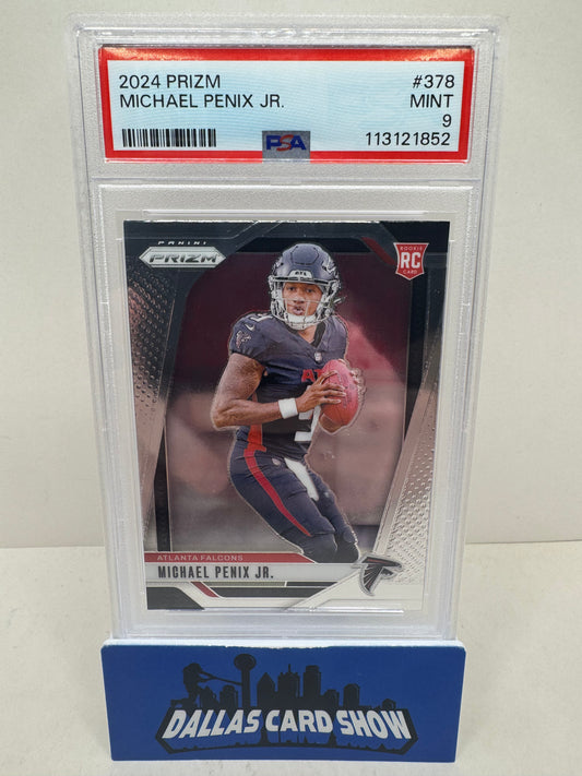 2024 Prizm Michael Penix Jr. Base #378 PSA 9