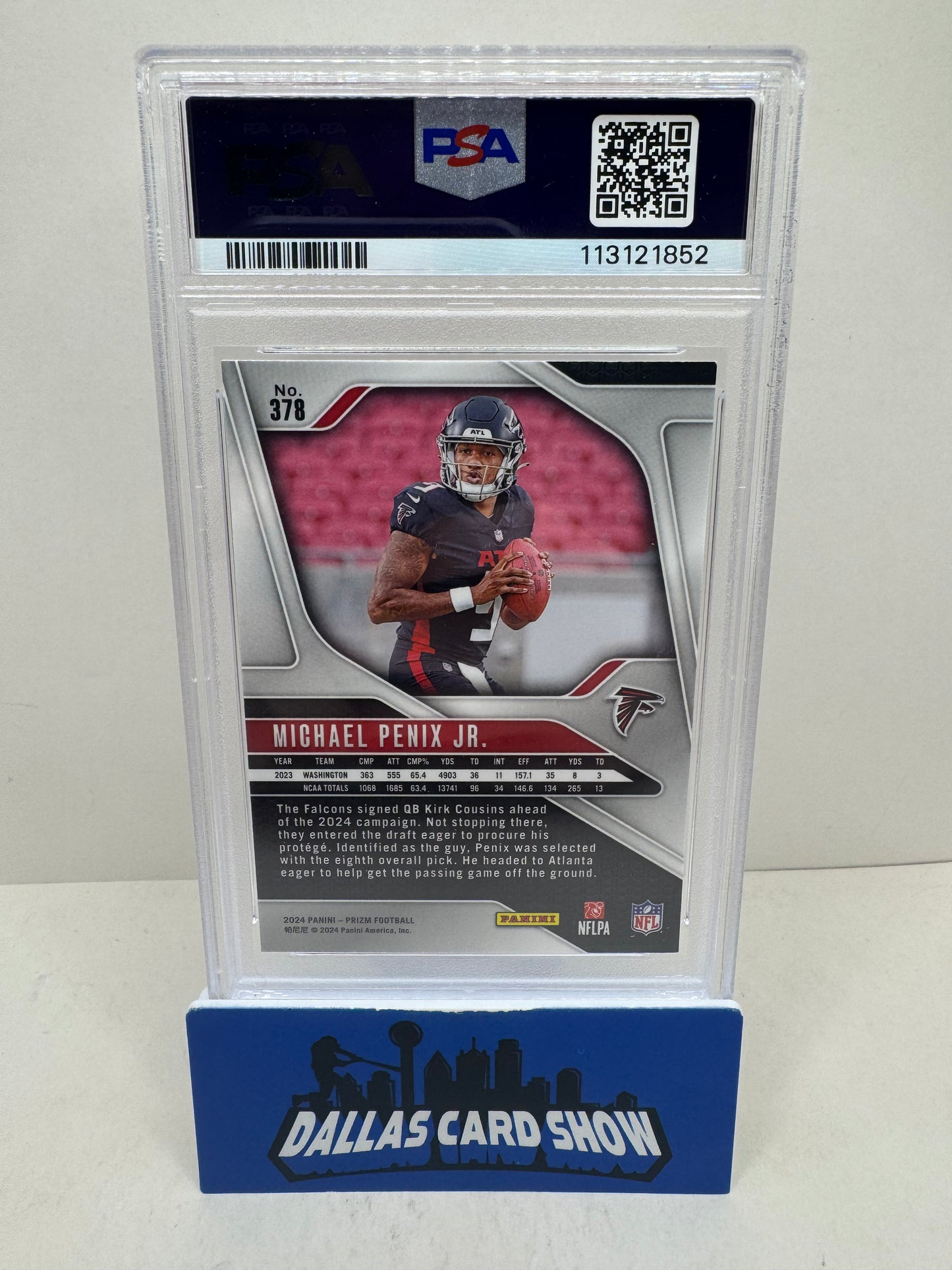2024 Prizm Michael Penix Jr. Base #378 PSA 9