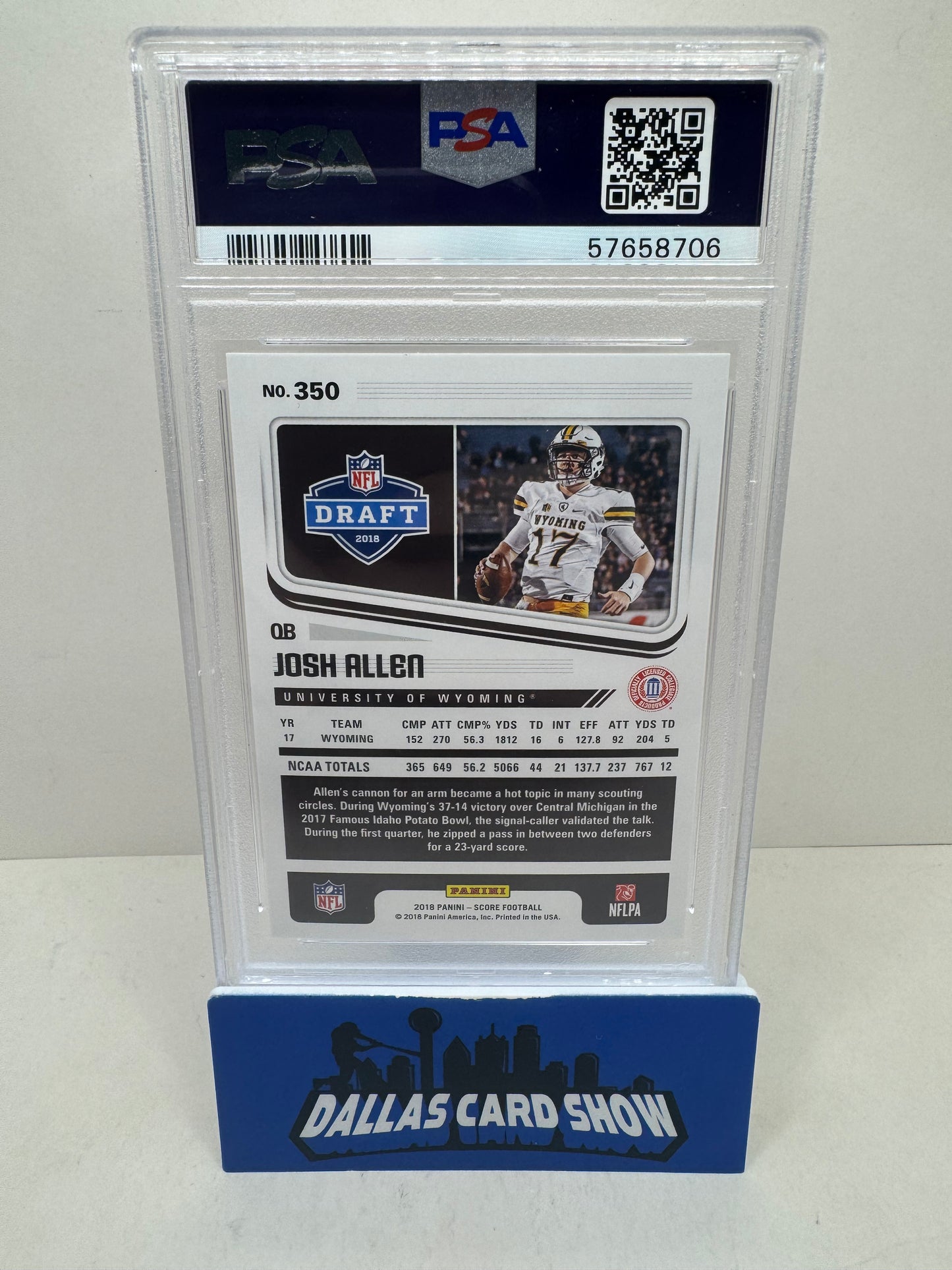 2018 Panini Score Josh Allen #350 PSA 10
