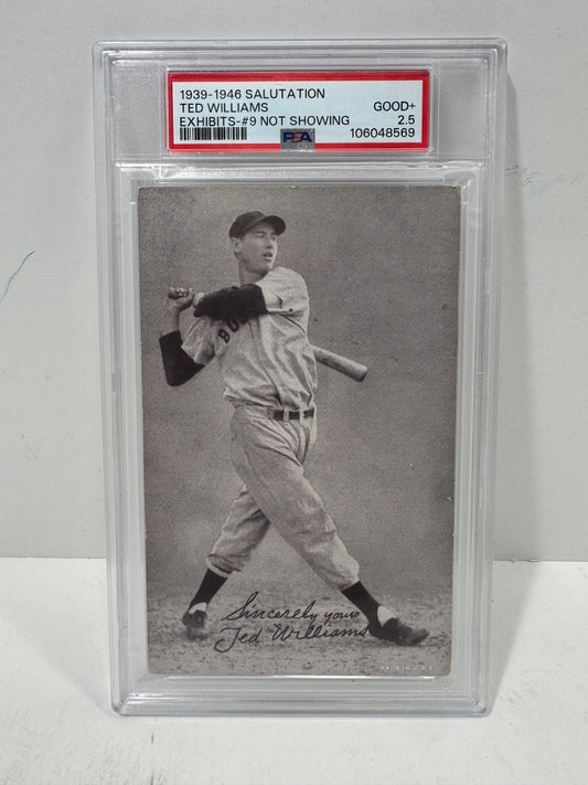 1939-1946 Salutation Ted Williams #9 Not Showing PSA 2.5