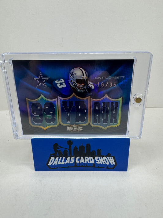 2010 Topps Triple Threads Tony Dorsett Jersey Card /36