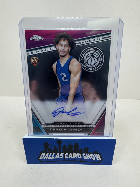 2024 Topps Dereck Lively II Certified Rookie Auto CRA-DL