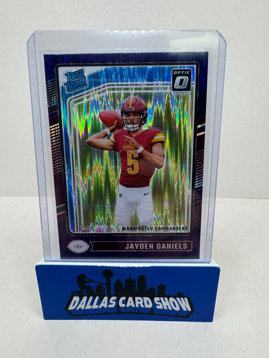 2024 Donruss Optic Jayden Daniels Purple Shock