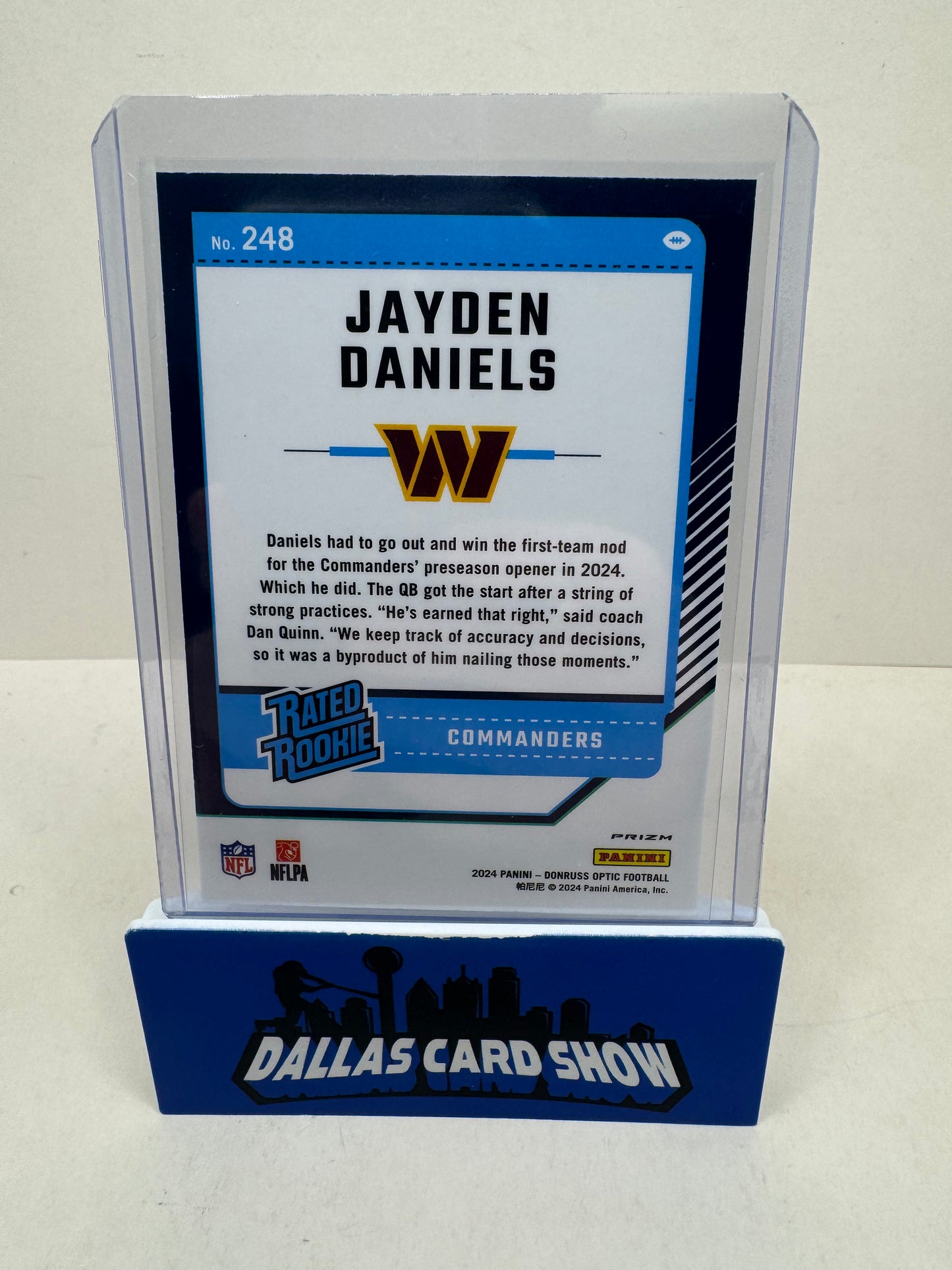 2024 Donruss Optic Jayden Daniels Purple Shock
