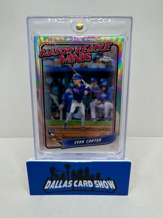 2024 Topps Chrome Evan Carter Major League Minis Refractor