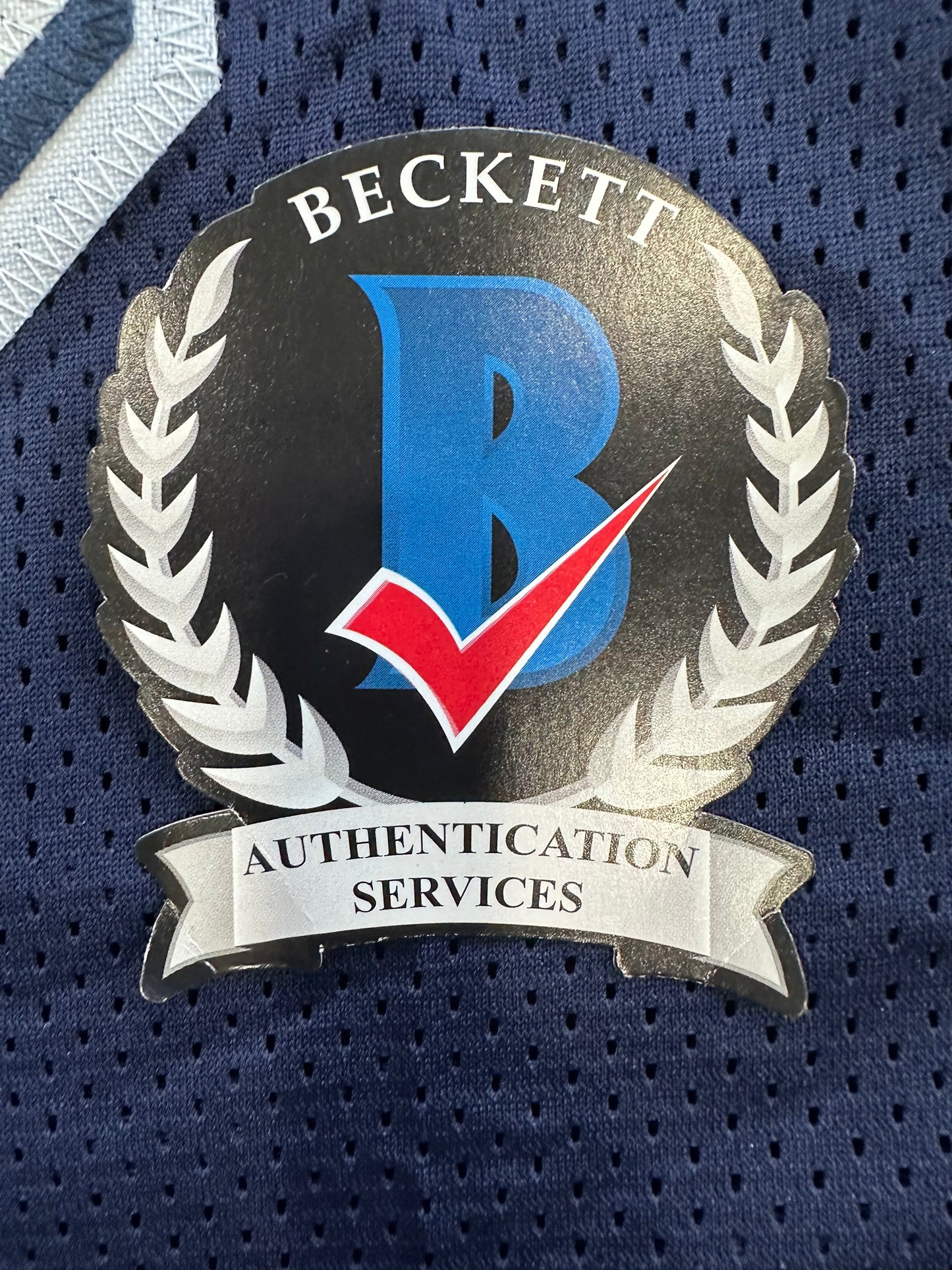 RANDY WHITE DALLAS COWBOYS SIGNED BLUE JERSEY w/HOF 94 INSCRIPTION BAS