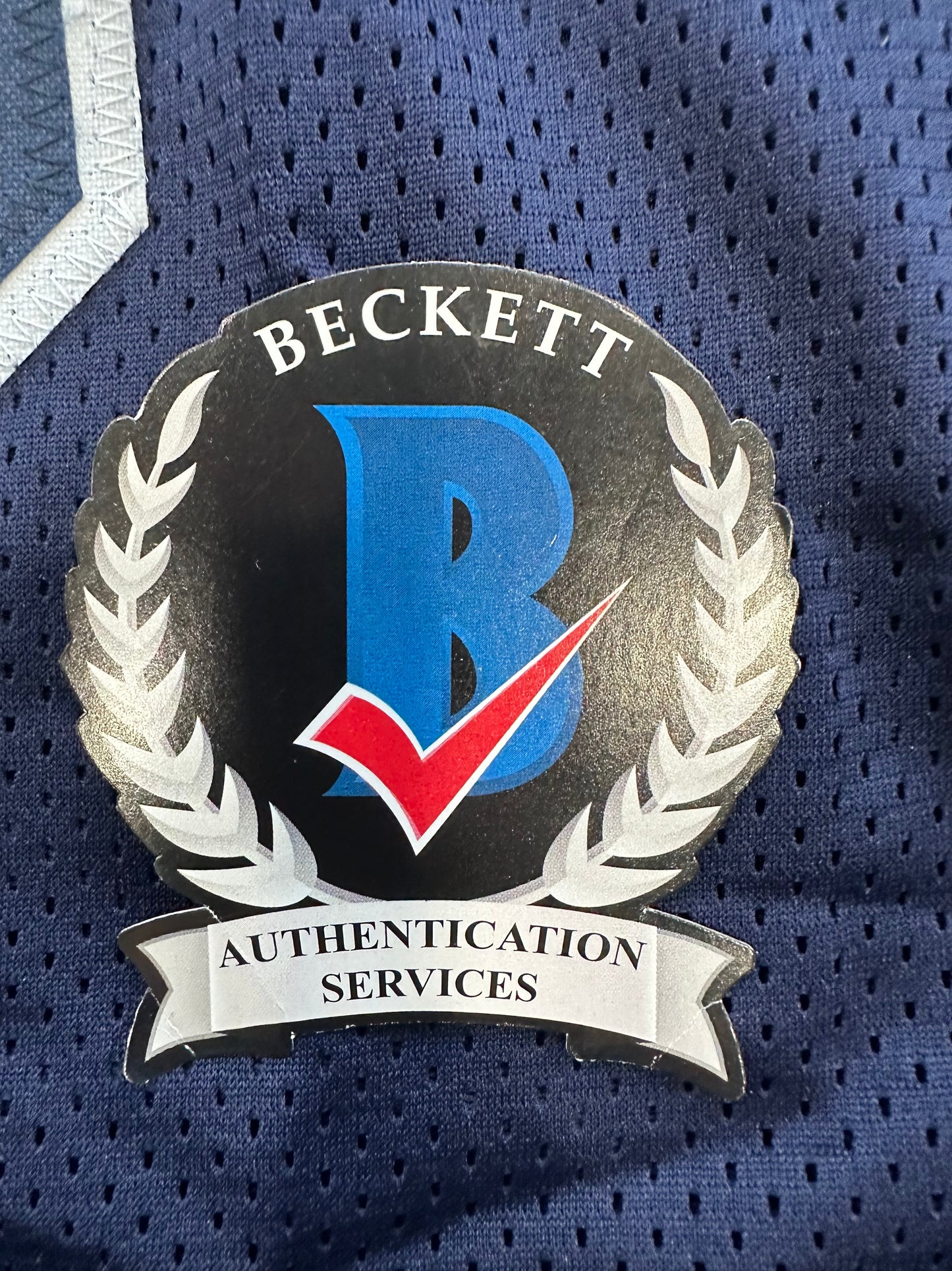 RANDY WHITE DALLAS COWBOYS SIGNED BLUE JERSEY w/HOF 94 INSCRIPTION BAS