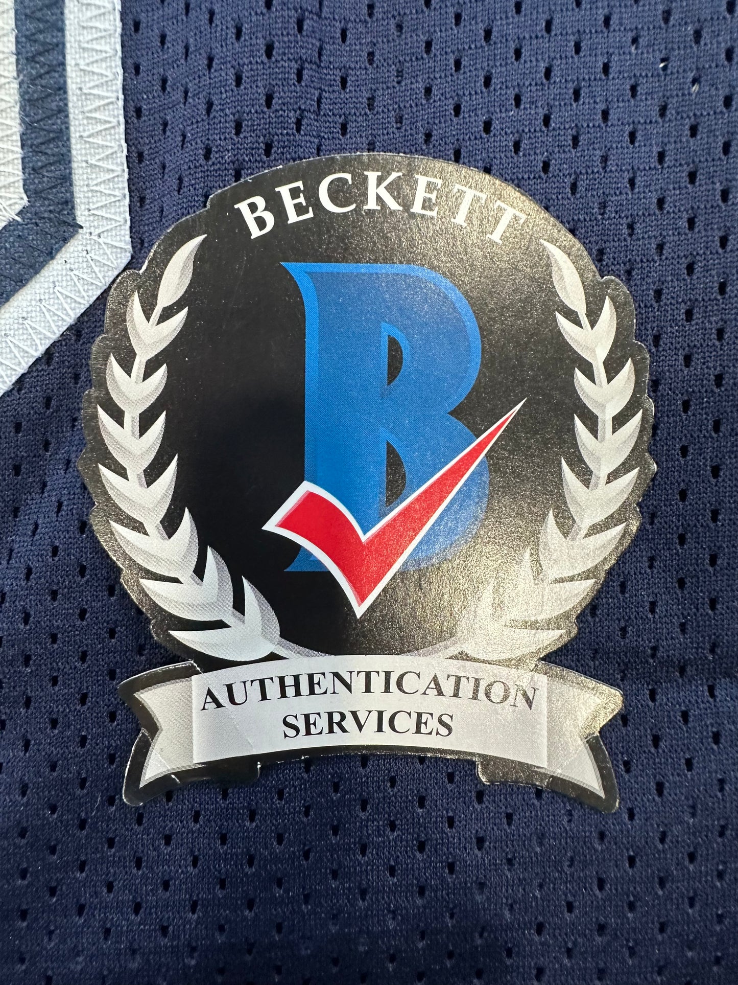 RANDY WHITE DALLAS COWBOYS SIGNED BLUE JERSEY w/HOF 94 INSCRIPTION BAS