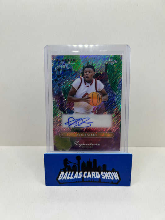 2025 Leaf Signature Series Classic Art Shimmer Ace Bailey 1/1 Auto
