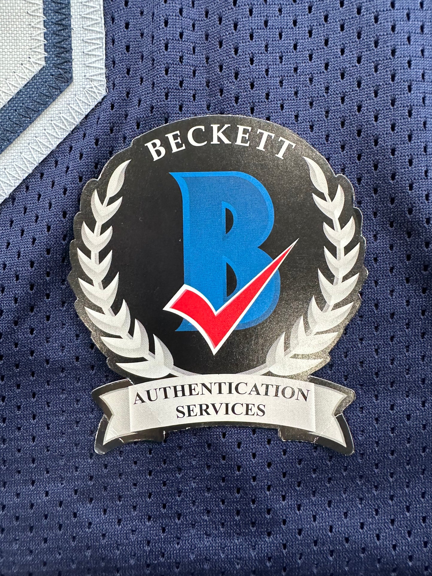 RANDY WHITE DALLAS COWBOYS SIGNED BLUE JERSEY w/HOF 94 INSCRIPTION BAS