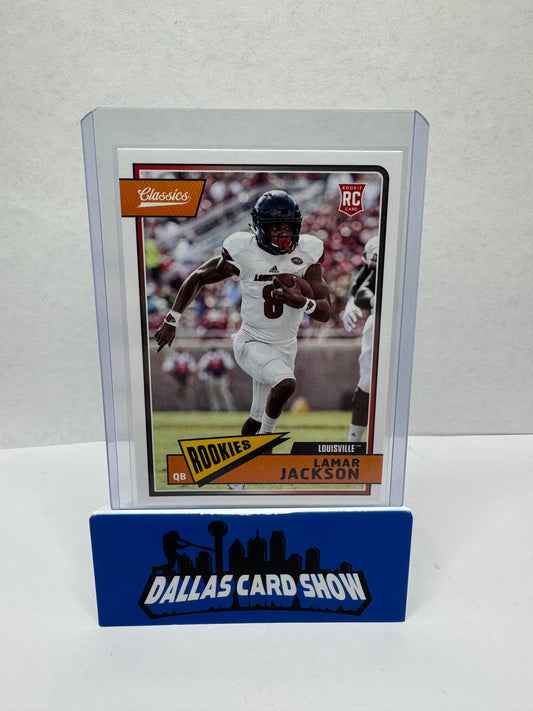 2018 Classics Football Lamar Jackson Rookie Louisville Ravens