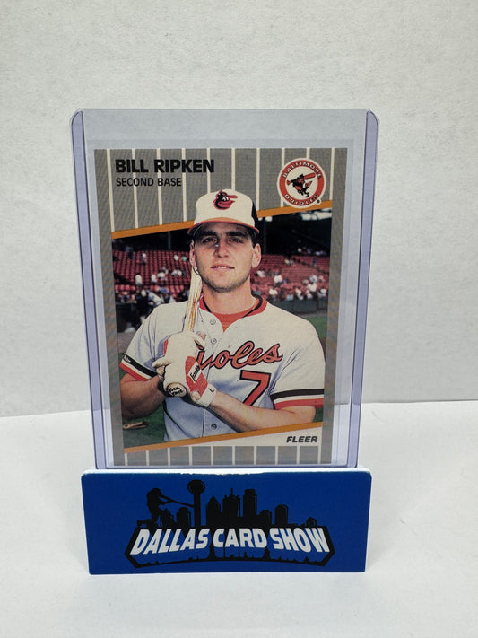 1989 Fleer Baseball Bill Ripken Type A F*ck Face Error #616