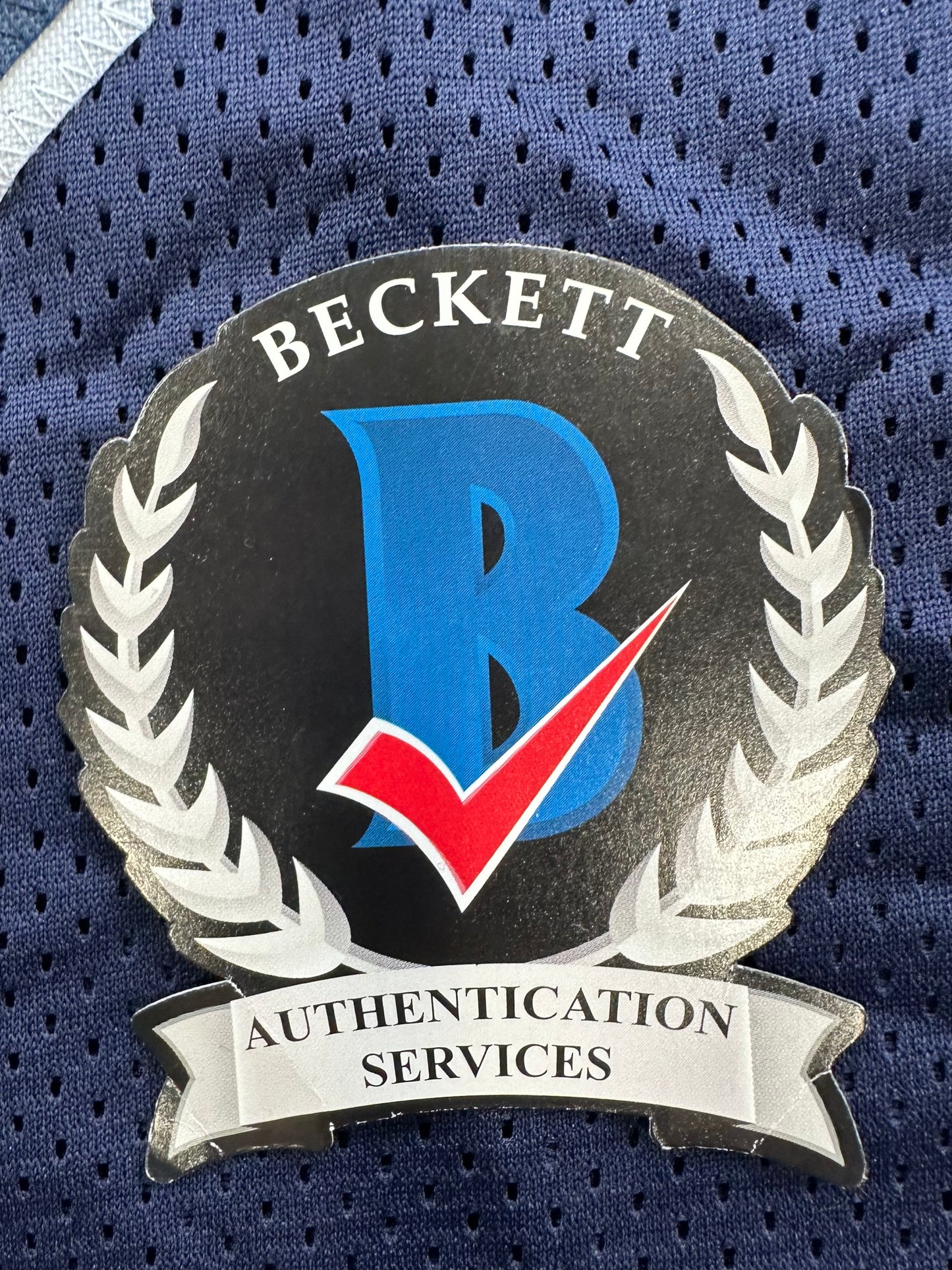 RANDY WHITE DALLAS COWBOYS SIGNED BLUE JERSEY w/HOF 94 INSCRIPTION BAS