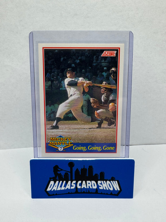 1991 Score Baseball Going, Going, Gone Mickey Mantle - 4 of 7
