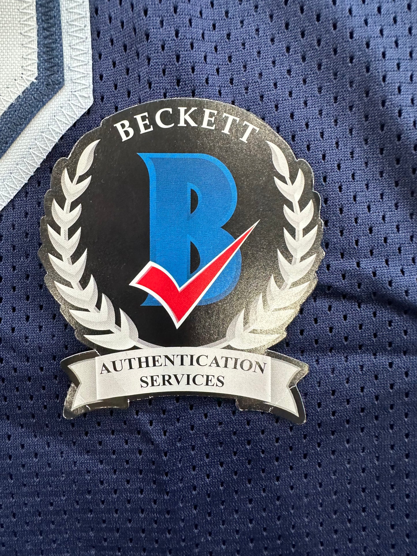 RANDY WHITE DALLAS COWBOYS SIGNED BLUE JERSEY w/HOF 94 INSCRIPTION BAS