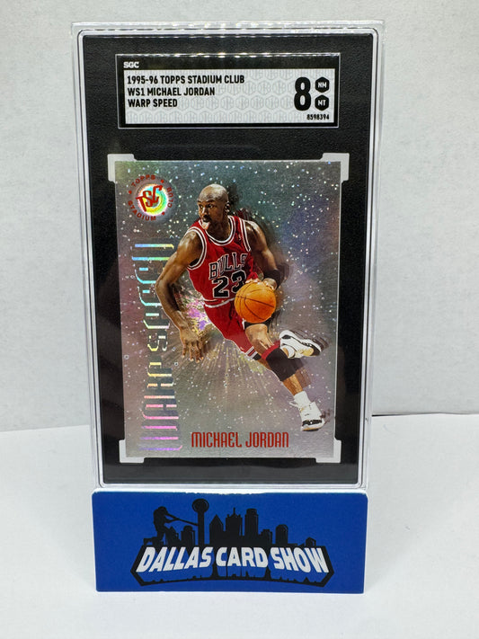 1995-96 Stadium Club Michael Jordan Warp Speed WS1 SGC 8