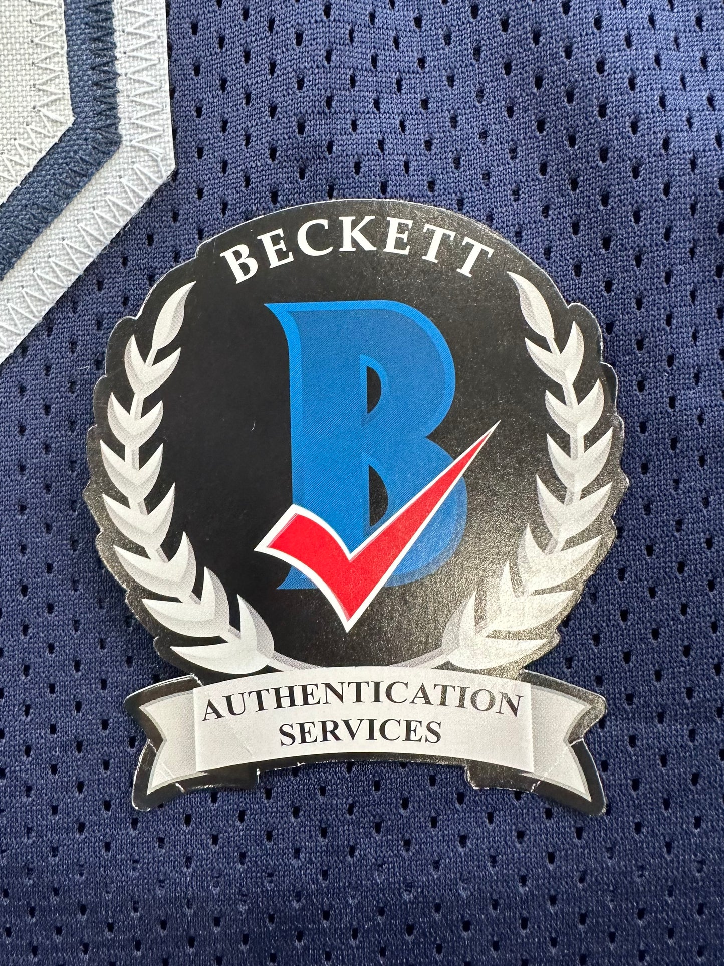 RANDY WHITE DALLAS COWBOYS SIGNED BLUE JERSEY w/HOF 94 INSCRIPTION BAS