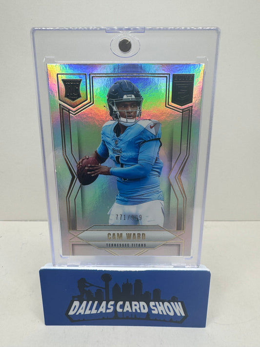 2025 Panini Elite #101 Cam Ward Rookie Card #771/999