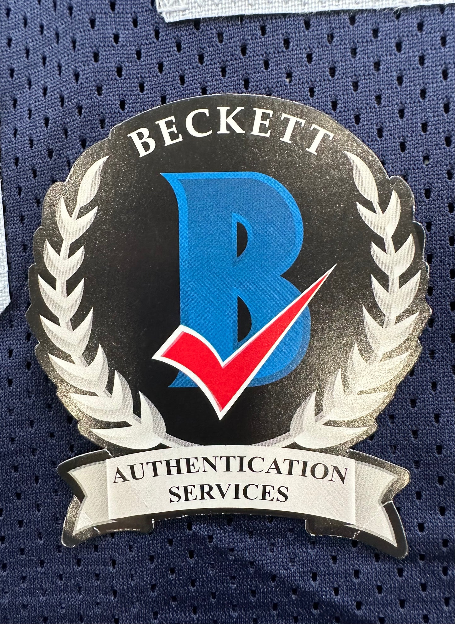 RANDY WHITE DALLAS COWBOYS SIGNED BLUE JERSEY w/HOF 94 INSCRIPTION BAS