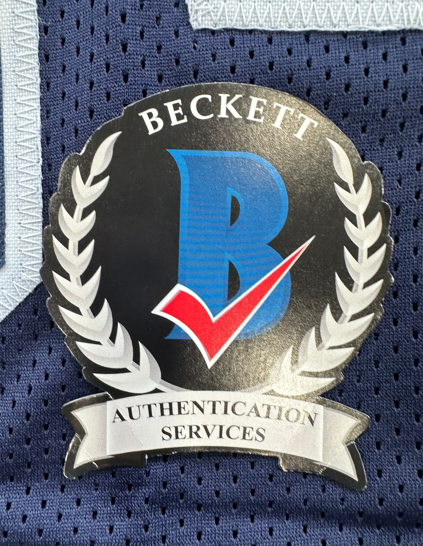 RANDY WHITE DALLAS COWBOYS SIGNED BLUE JERSEY w/HOF 94 INSCRIPTION BAS