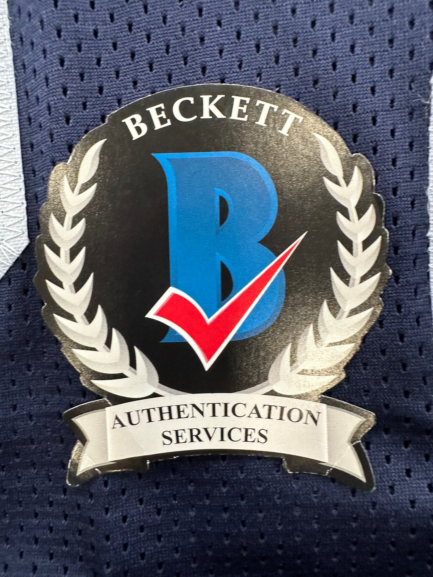 RANDY WHITE DALLAS COWBOYS SIGNED BLUE JERSEY w/HOF 94 INSCRIPTION BAS