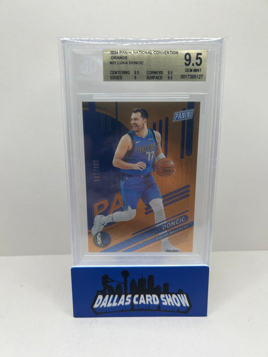 2024 Panini National Convention Orange #21 Luka Doncic SP /199 BGS 9.5