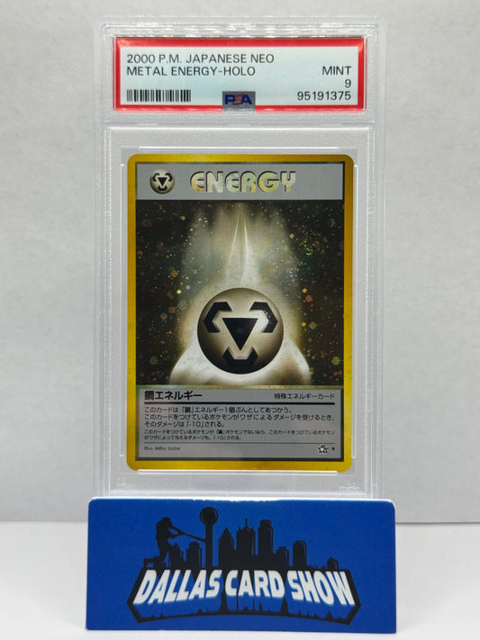 2000 Pokemon - Metal-Energy (Holo) 2 SWIRLS - JAPANESE NEO PSA 9