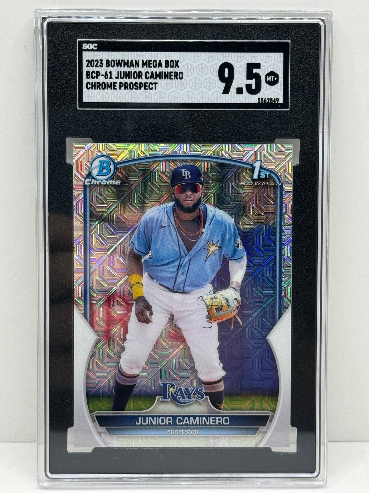 2023 Bowman Junior Caminero Mega Box Refractor #BCP-61 Chrome Prospect SGC 9.5