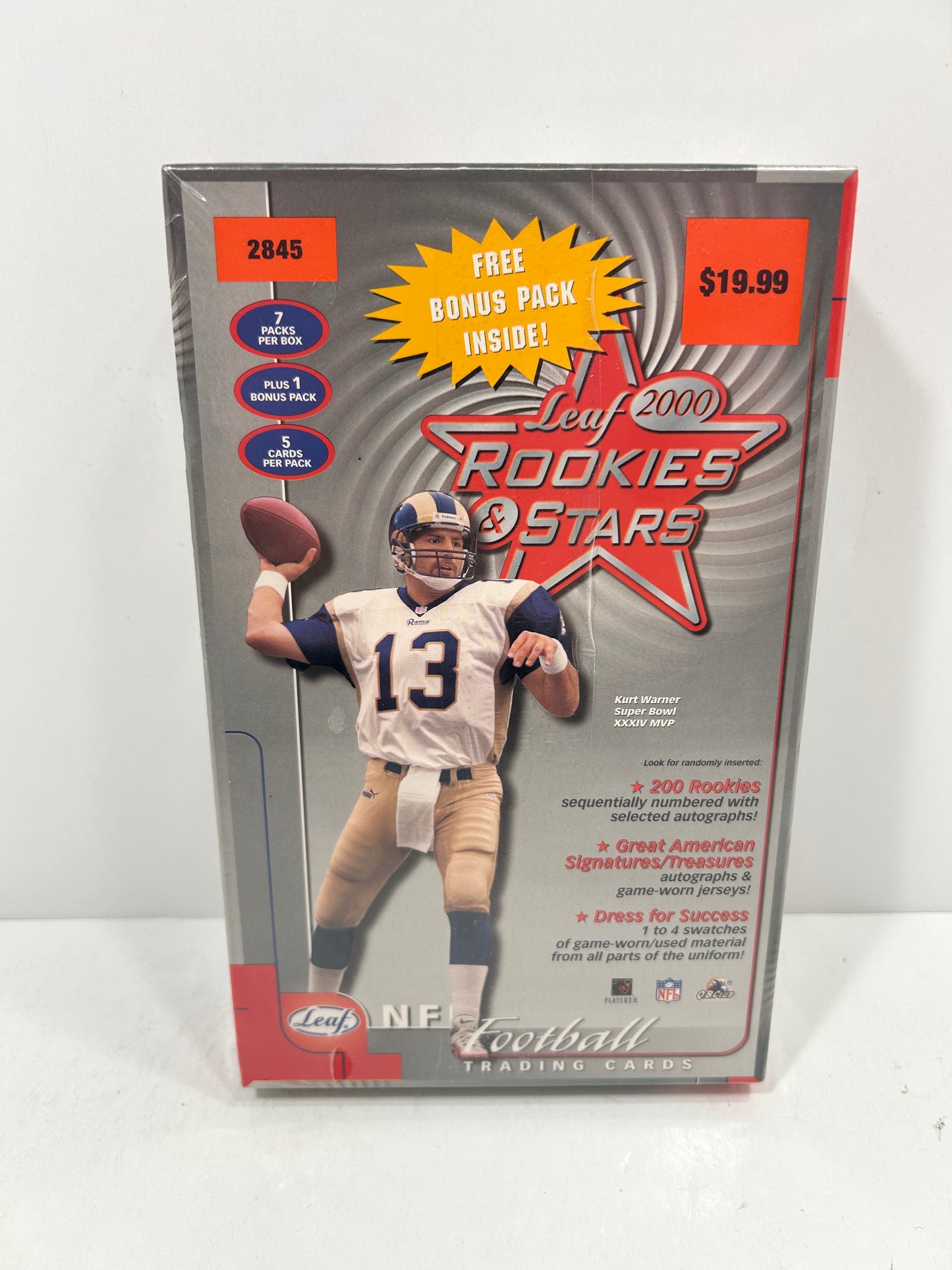 2000 LEAF ROOKIES & STARS NFL FOOTBALL BOX SEALED TOM BRADY ROOKIE