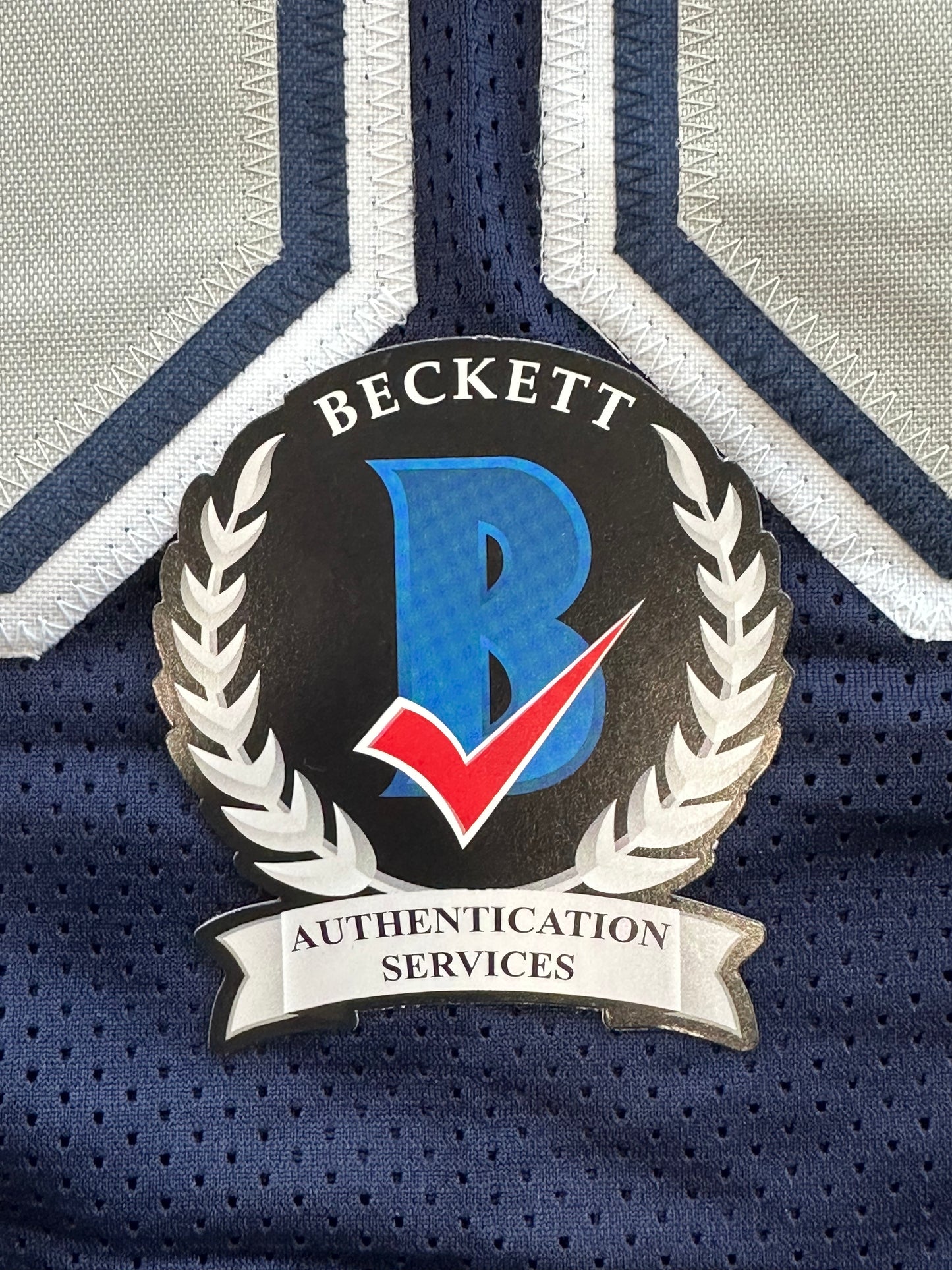 DREW PEARSON DALLAS COWBOYS SIGNED BLUE JERSEY w/HOF 21 Inscription BAS