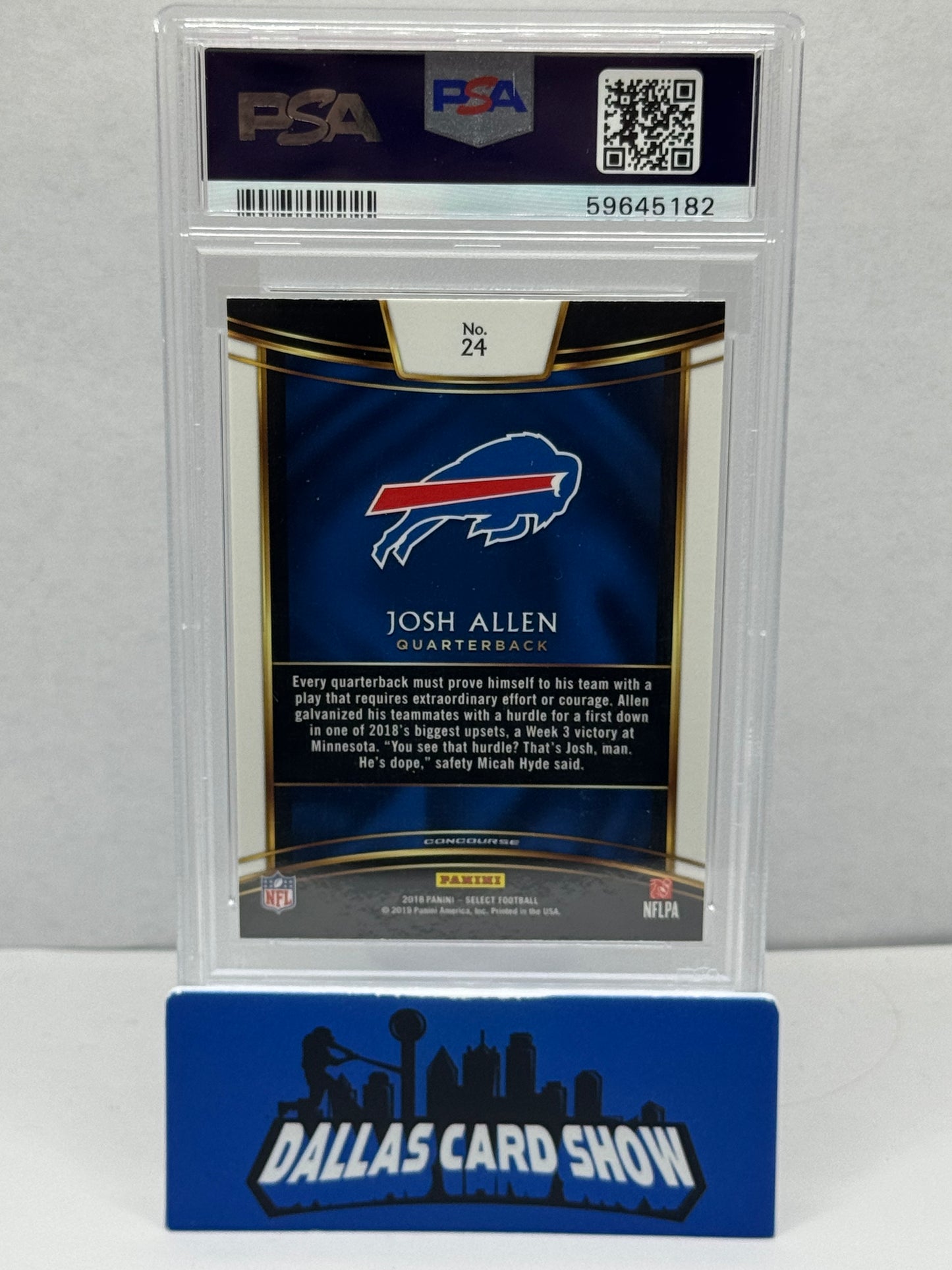 2018 Panini Select Josh Allen Rookie #24 PSA 10