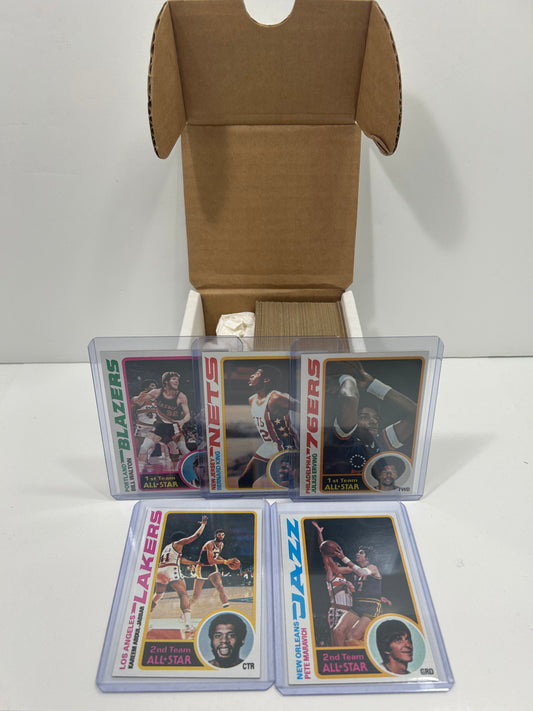 1978-79 Topps Basketball Complete Set (132) King RC Erving Jabbar