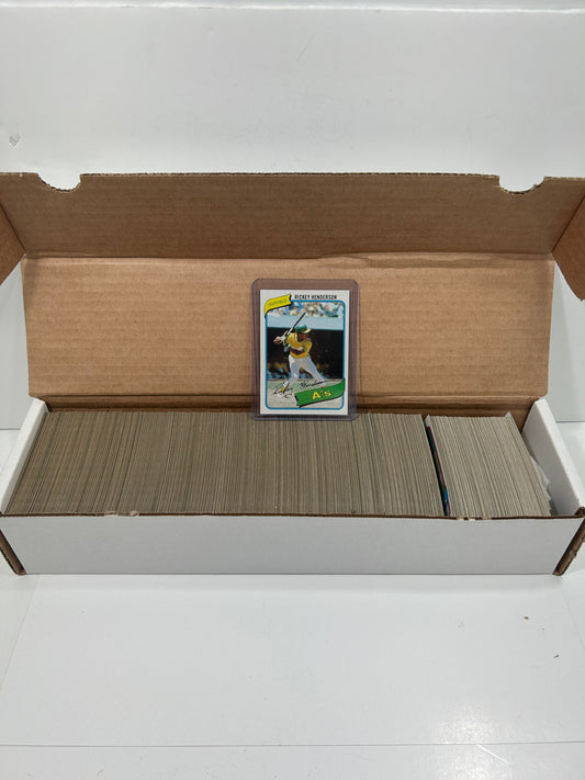 1980 Topps Baseball Complete Set (726) RICKEY HENDERSON ROOKIE RC