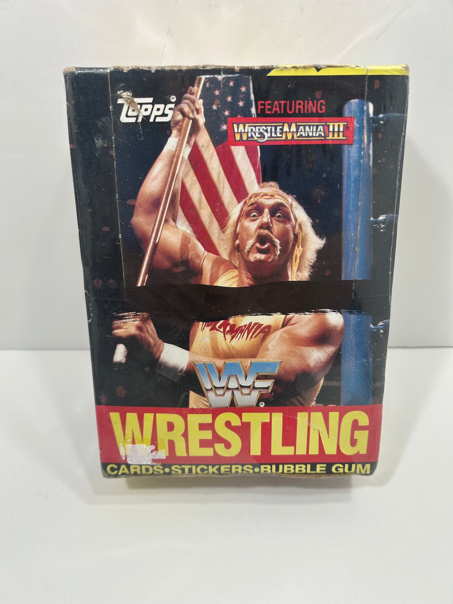 1987 TOPPS WWF w/WRESTLEMANIA III WAX BOX 36 SEALED PACKS