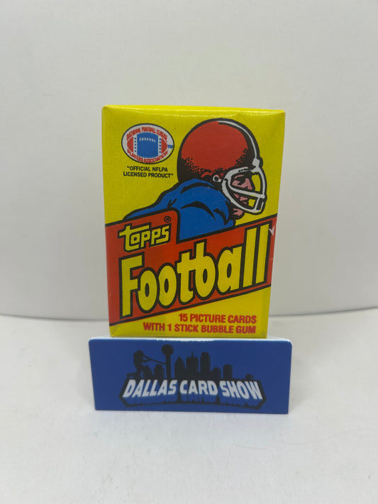 1981 Topps Football Wax Pack Possible Joe Montana Rookie
