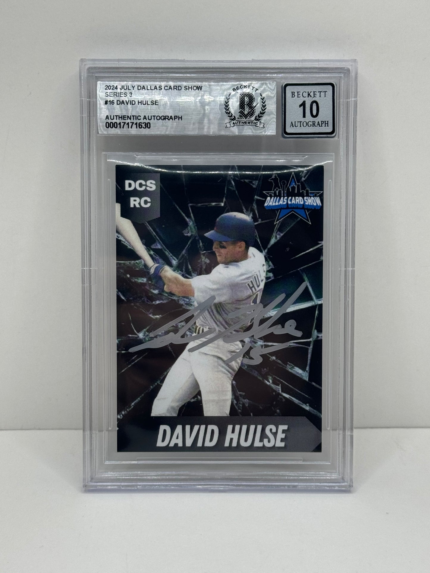 2024 July Dallas Card Show Series 3 #16 David Hulse BGS 10 Autograph