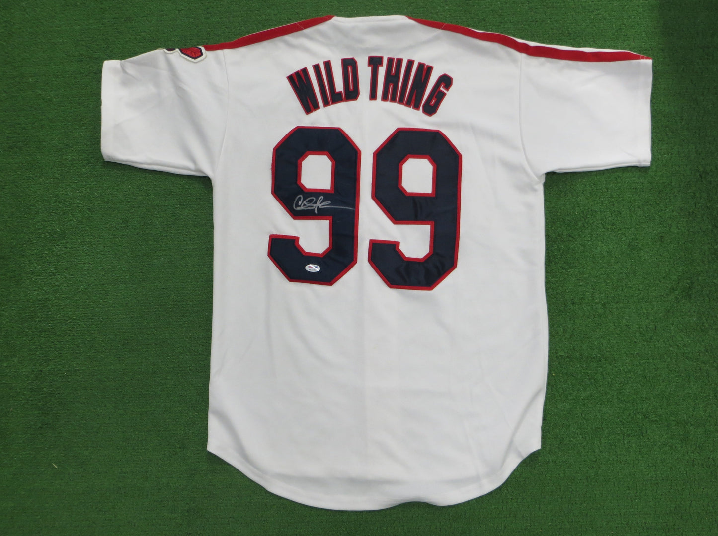 CHARLIE SHEEN WILD THING SIGNED Jersey PSA Sticker