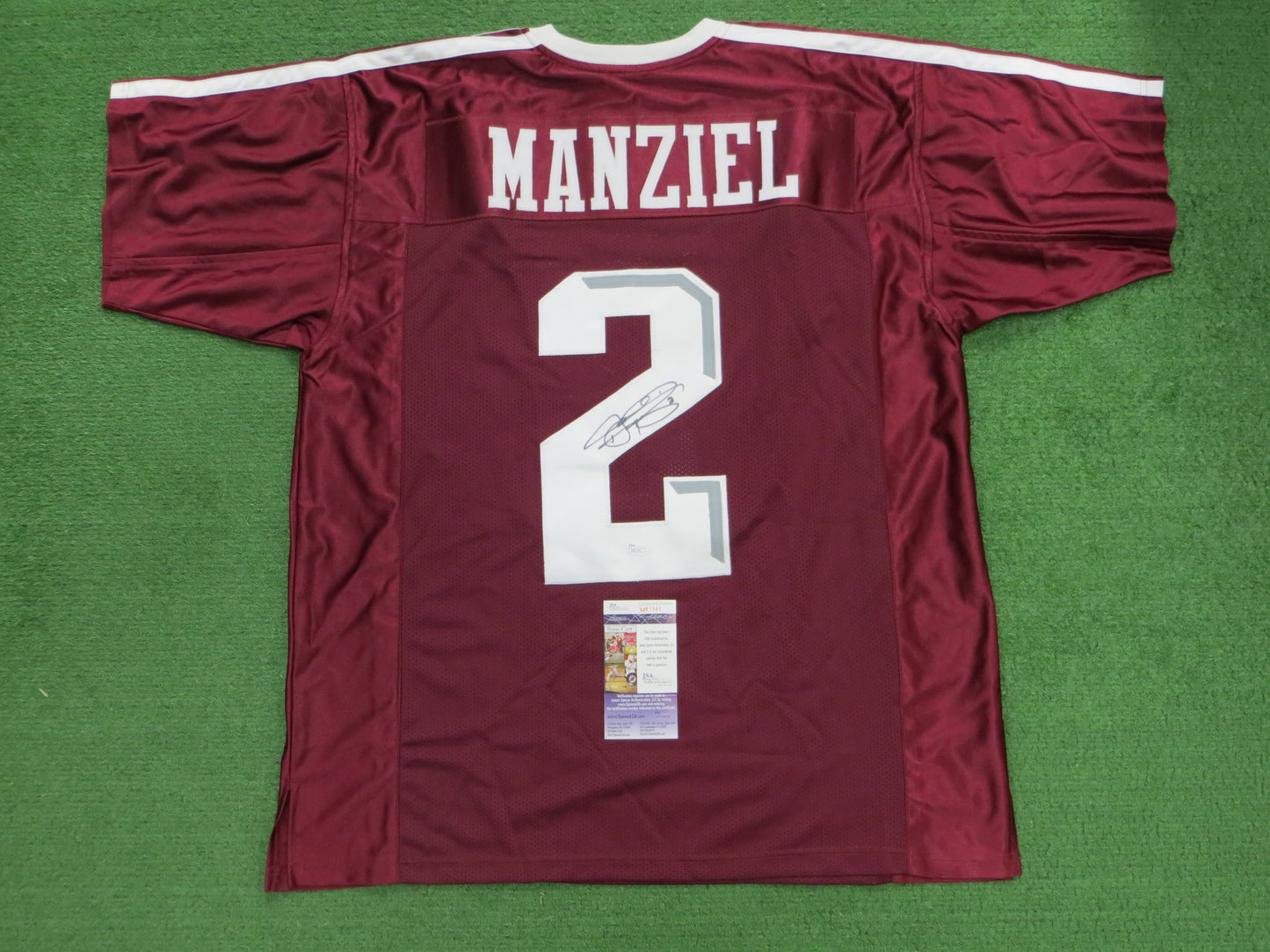 JOHNNY MANZIEL TEXAS A&M AGGIES SIGNED Jersey JSA COA