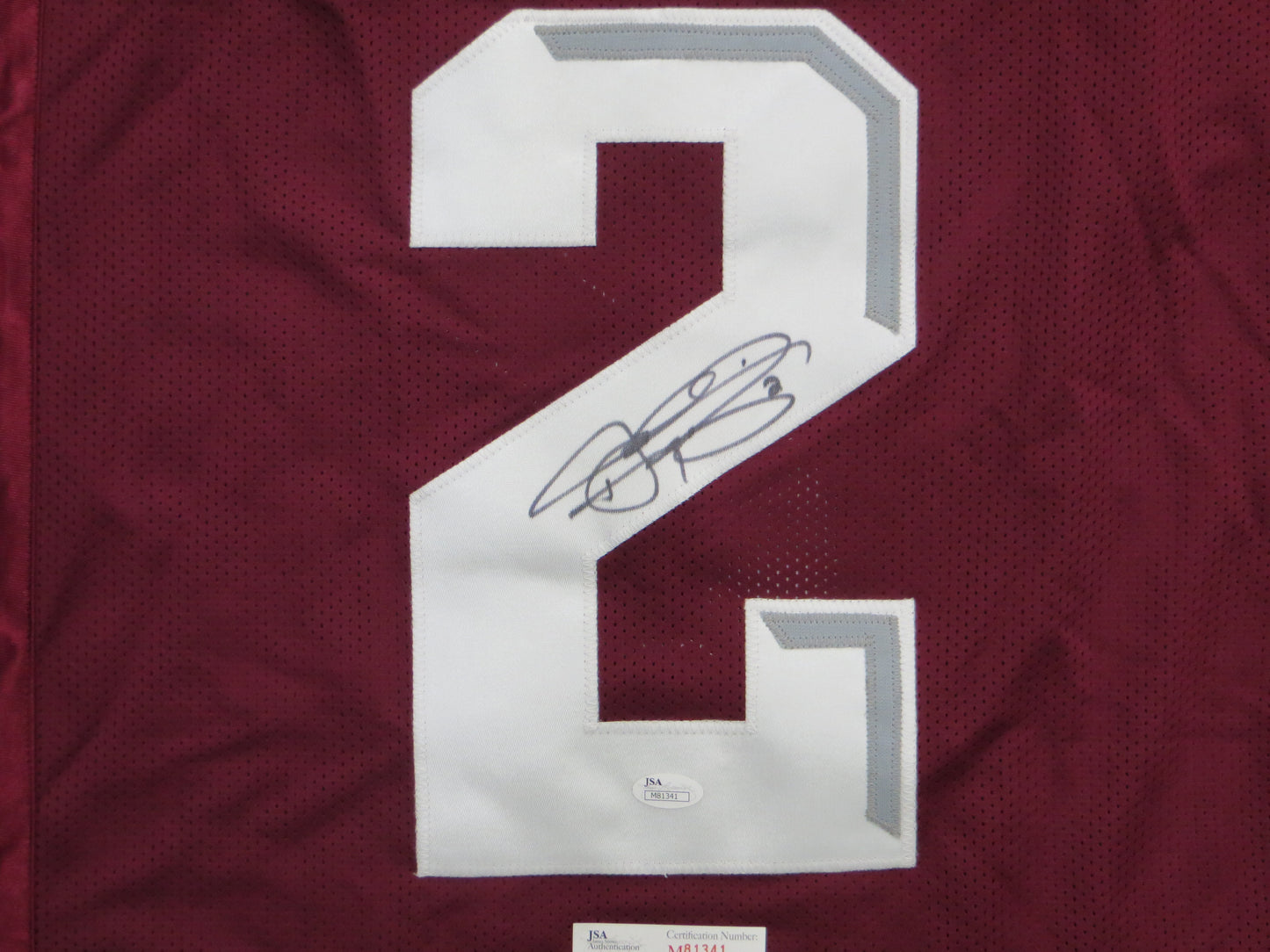 JOHNNY MANZIEL TEXAS A&M AGGIES SIGNED Jersey JSA COA