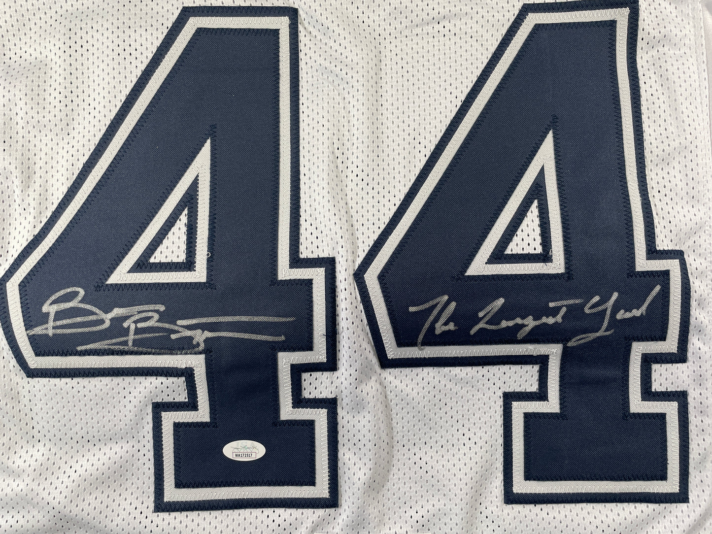 BRIAN BOSWORTH Oklahoma OU Sooners SIGNED The Longest Yard JERSEY w/INSC JSA
