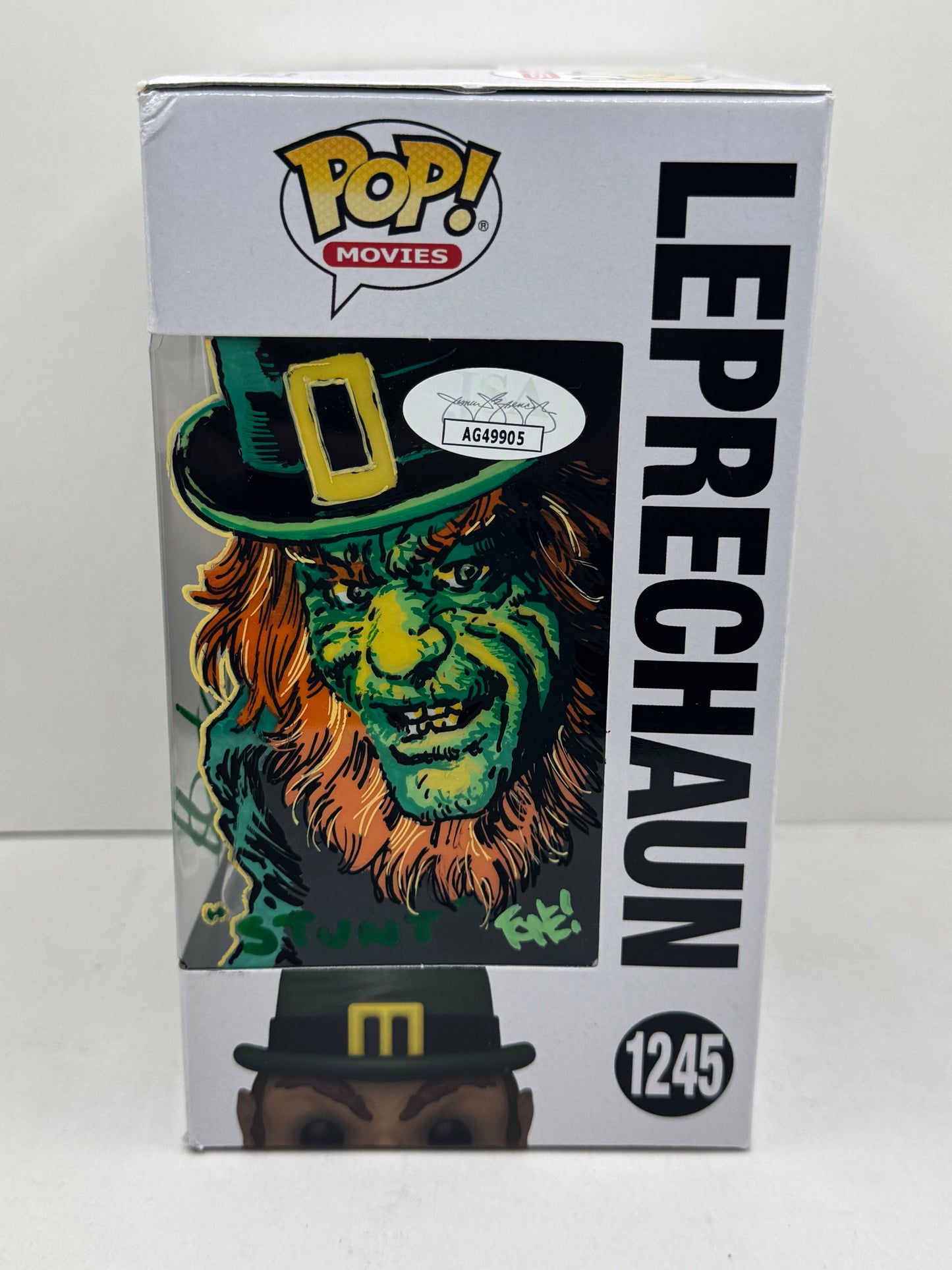 Martin Klebba Signed Funko Pop 1245 Leprechaun Tone Rodriguez Sketch JSA