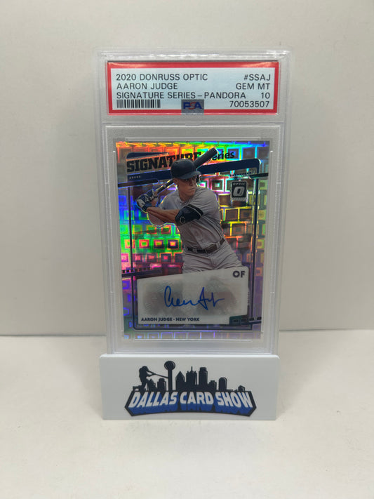 2020 Donruss Optic Aaron Judge Signature Series Pandora Auto /5 PSA 10