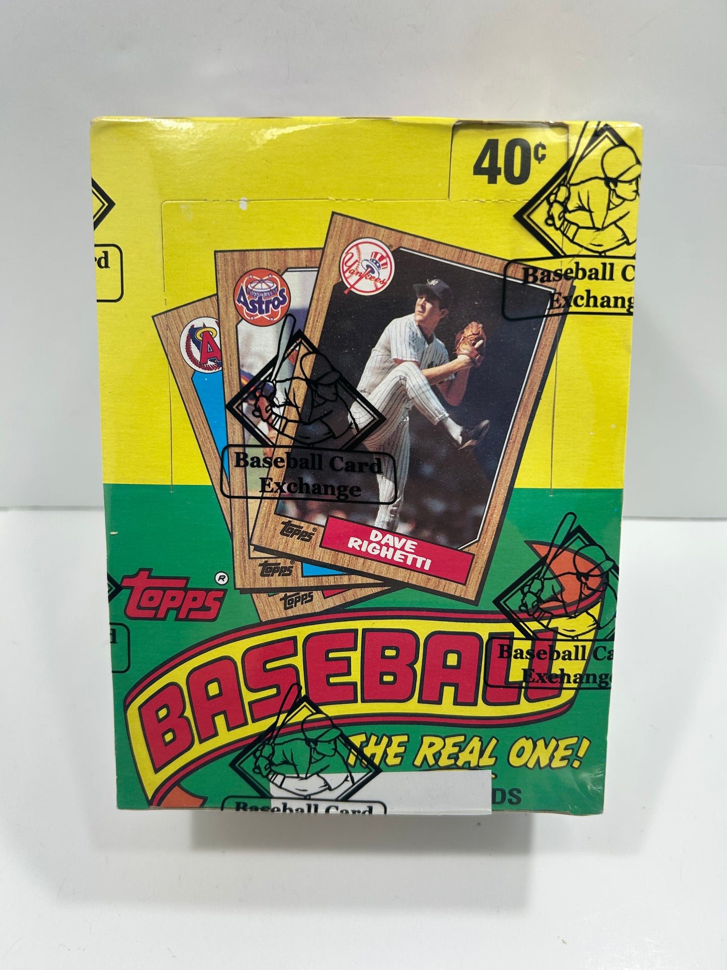 1987 TOPPS BASEBALL CARD WAX BOX 36 PACKS BBCE AUTHENTICATED FASC