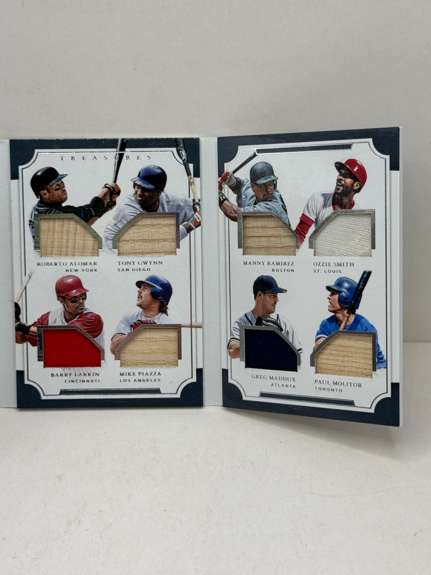 2017 National Treasures Baseball - 16 Player Materials (Griffey, Maddux, Puckett, Sandberg) Game-Worn Jersey