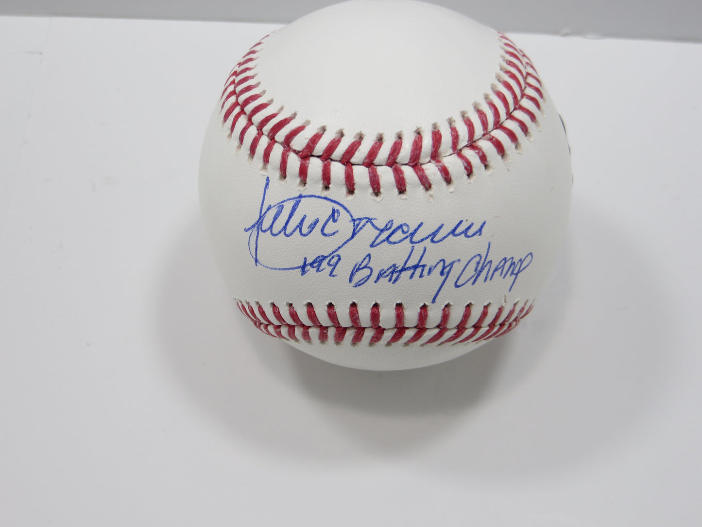 JULIO FRANCO TEXAS RANGERS SIGNED OML BASEBALL w/91BatChamp BAS