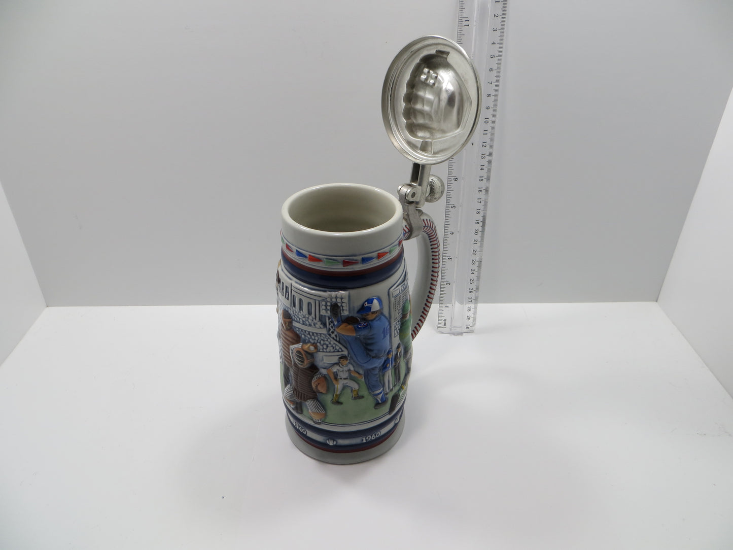 Vintage AVON BASEBALL CERAMIC BEER STEIN MUG TANKARD Brazil
