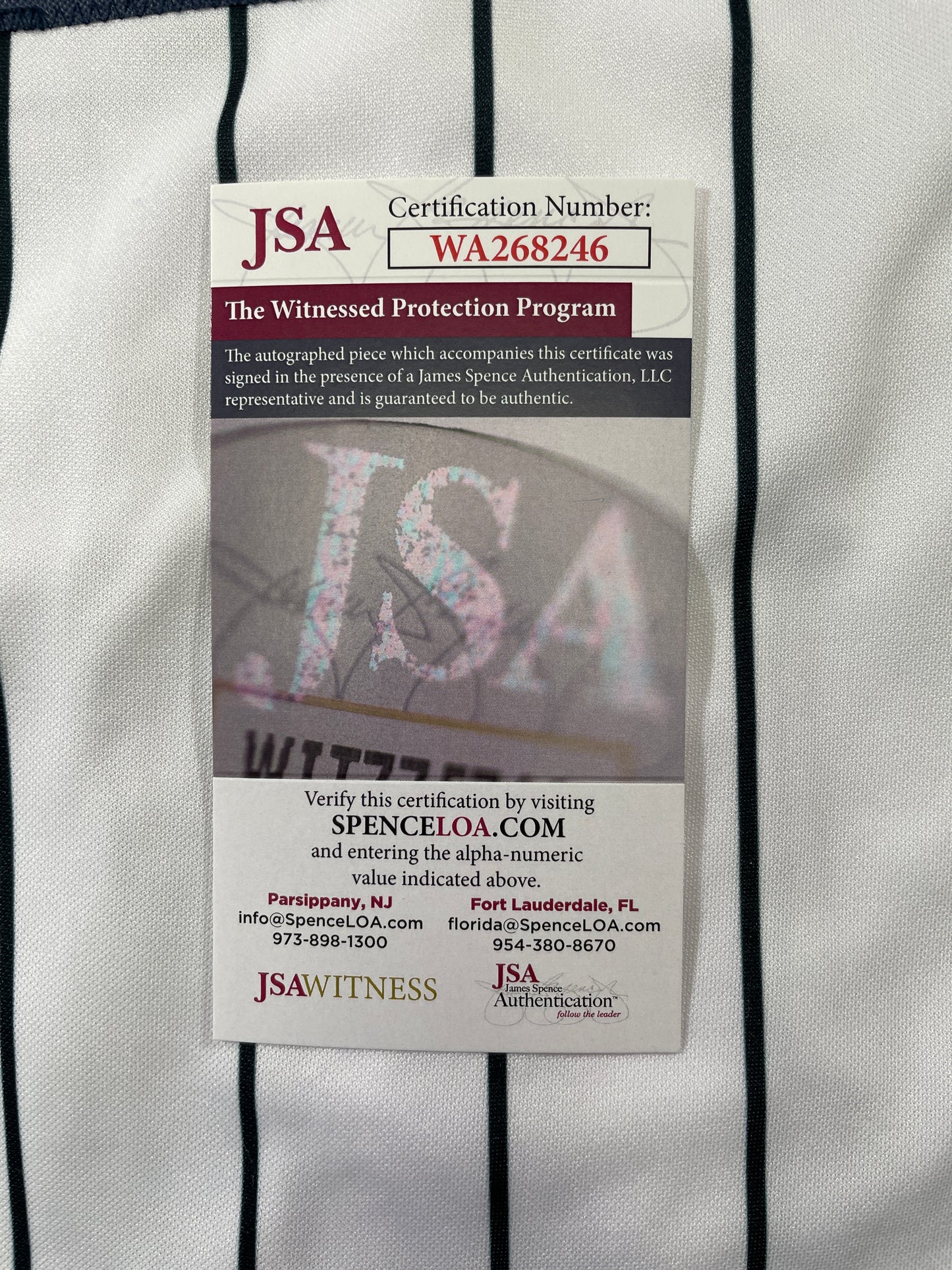 PAT MAHOMES SR. MINNESOTA TWINS SIGNED JERSEY w/GO TWINS! XL JSA COA