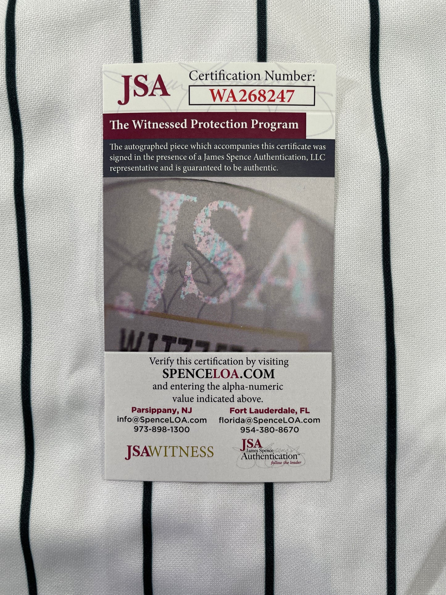 PAT MAHOMES SR. MINNESOTA TWINS SIGNED JERSEY w/GO TWINS! XL JSA COA